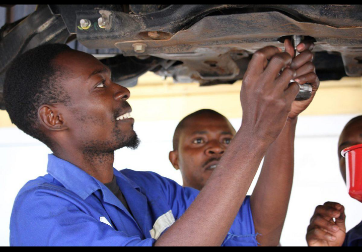 Electrical & mechanical student during technical skills training at KTCAST